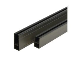 Glass mounting track set