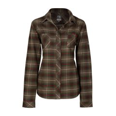 Plaid Flannel Work Shirt - Kaki - Size X-large
