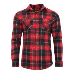 Men's Polar Shirt - Red - Size Large