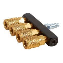 Manifold with 4 plugs for air hose