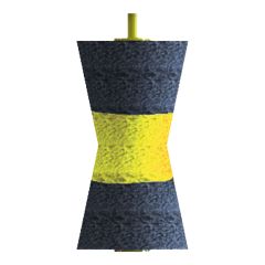 Replacement brush for automatic cow brush