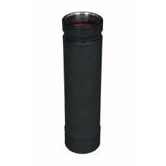 Adjustable Section for Pellet Stove - black - 4″