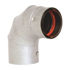 Coude 90° pour poêle à granules, 4"