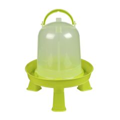 Poultry Plastic Watering Trough with Feet - Green - 10 l (2.64 gal)