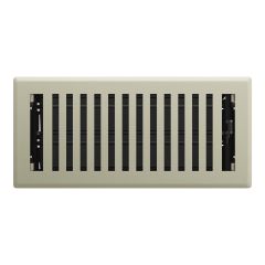 Registre de plancher Montezuma, Nickel satiné, 4" x 10"