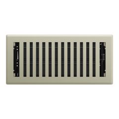 Registre de plancher Montezuma, Nickel satiné, 3" x 10"
