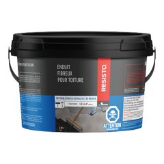Enduit fibreux pour toiture