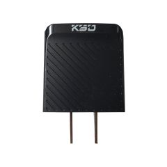 Chargeur mural double, 2,4 A, noir