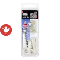 WallDriller Picture Hook Anchors Large White - Nylon (2)