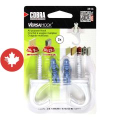 VersaHook with TripleGrip #10 Anchors Small White (2)