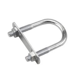 "U" bolt with plate and hex nut - 1" x 2 1/2" x 5/16"