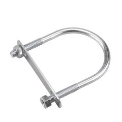 "U" bolt with plate and hex nut - 3 1/2"