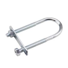 "U" bolt with plate and hex nut - 3 11/16"