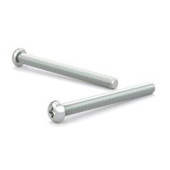 Zinc Plated Machine Screws - Pan Head - 1/2" - 100/Pkg