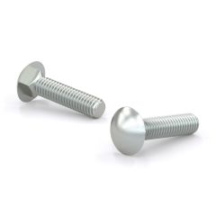 Carriage Bolts, Pan Head - Zinc - 5" - 50/Pkg