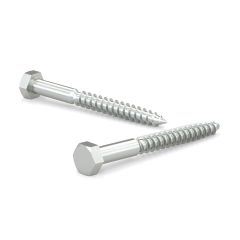 Hex Head Lag Screws - Zinc - 8" - 50/Pkg