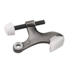 Heavy-Duty Hinge Pin Door Stop - Nickel - 8 mm x 45 mm x 17 mm