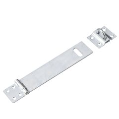 Moraillon avec agrafe amovible, zinc, 4 1/2"