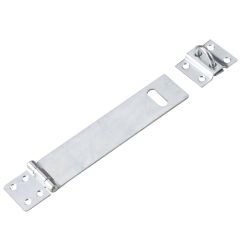 Moraillon avec agrafe amovible, zinc, 6"