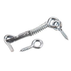 Safety gate hook and eye