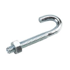 J-Bolt with Nut - 1/4" x 2 1/4"
