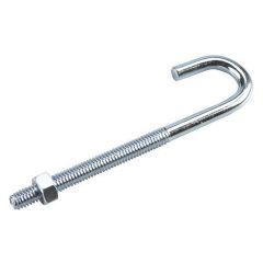 J-Bolt with Nut - 5/16" x 5"