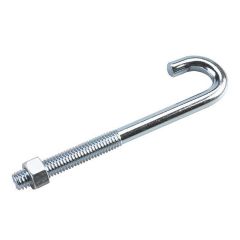 J-Bolt with Nut - 3/8" x 5"