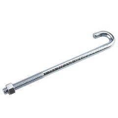 J-Bolt with Nut - 3/8" x 7"