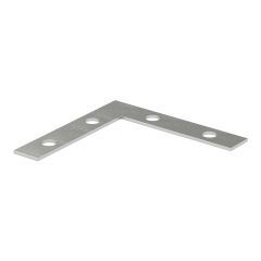 Flat Corner Plate - Zinc - 2 1/2 "