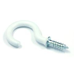 Cup hook - White - 1 1/4" - 3/Pkg