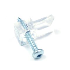 Mirror clip with screw
