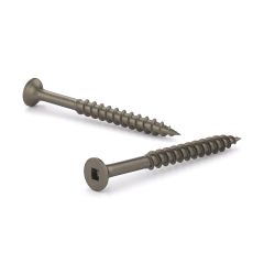 Vis à plancher sans placage, tête trompette, naturel, #8 x 1 1/2", 1 000/pqt