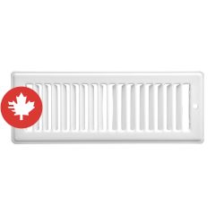 Grille plate, blanc, vrac, 4" x 10"