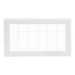 Grille à plancher de retour d'air, blanc, 8" x 14"