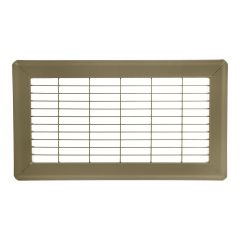 Grille à plancher de retour d'air, brun, 8" x 14"