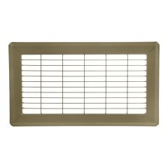 Grille à plancher de retour d'air, brun, 14" x 14"