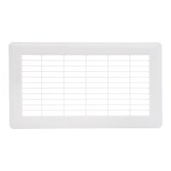 Grille à plancher de retour d'air, blanc, 10" x 12"