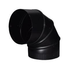 90° Black Matt Adjustable Elbow - 24 Ga - 5"