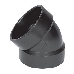 ABS DWV 45˚ Elbow - 2" - Hub - Black