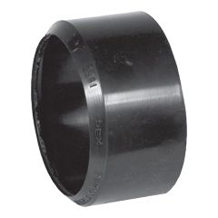 ABS-DWV Adapter Bushing (Sewer to DWV) - 4" - Hub x Spigot - Black