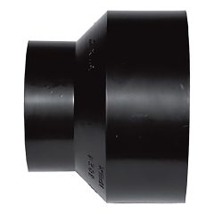 ABS DWV Increaser Coupling - 3" x 1 1/2" - Hub - Black