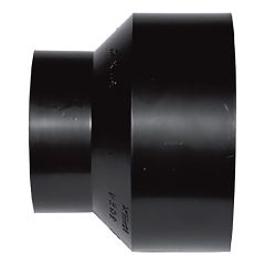 ABS DWV Increaser Coupling - 3" x 2" - Hub - Black