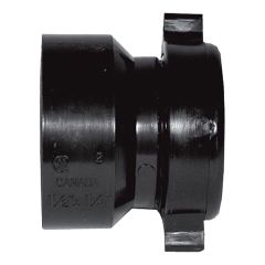ABS DWV Adapter Copper Pipe to DWV - 1 1/2 x 1 1/2" - Hub x MPT - Black