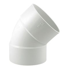 PVC/BNQ 45° Elbow - 4" - Hub - White