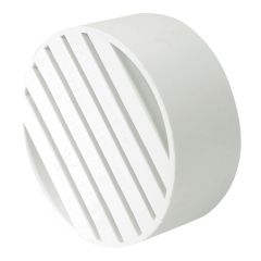 PVC/BNQ Floor Drain Grate - 4" - Spigot - White