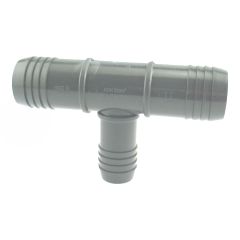Plastic "T" Reducing - 1 1/4" x 1 1/4" x 1"