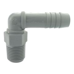 Coude combiné mâle en plastique