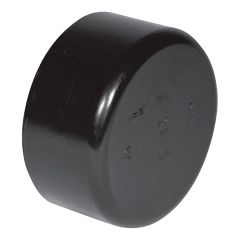 Bouchon permanent en ABS DWV, 2", femelle, noir