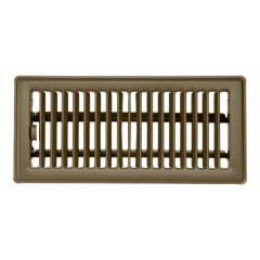 Registre à plancher, beige, 4" x 10"