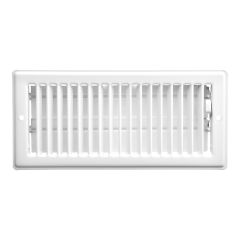 Registre de plafond, blanc, 4" x 10"